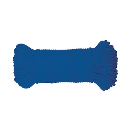 Captain Cold 0.15 in. x 100 ft. Blue Diamond Braided Paracord Rope CA2742070